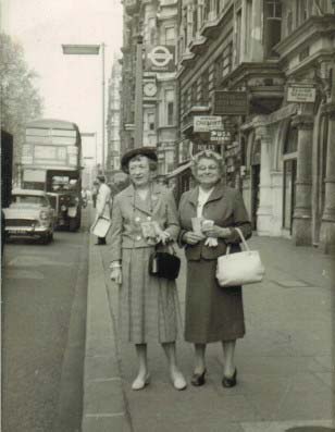 My grandmother is on the right. Her nickname was Lizzie Cowflop.