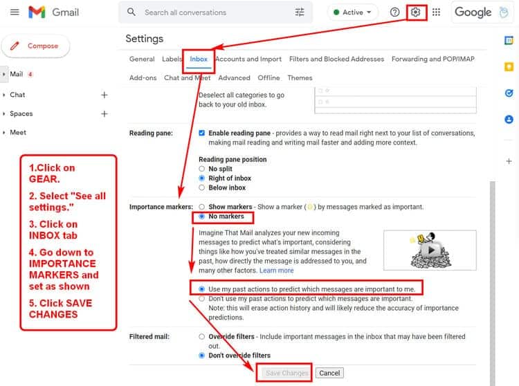 How To Disable And Remove Important Labels In Gmail Karen Shanley