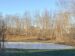 frozen pond on sunny day