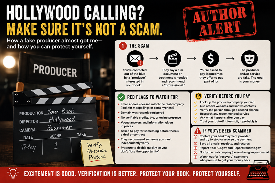 Author Scam infographic
